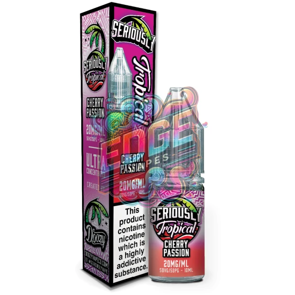 Cherry Passion Seriously Tropical Salts 10ml Bottle & Box Large