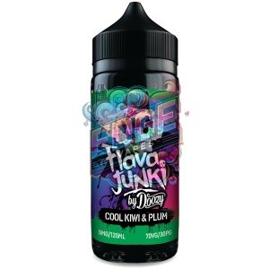Flava Junki Cool Kiwi and Plum E-liquid 100ml Shortfill