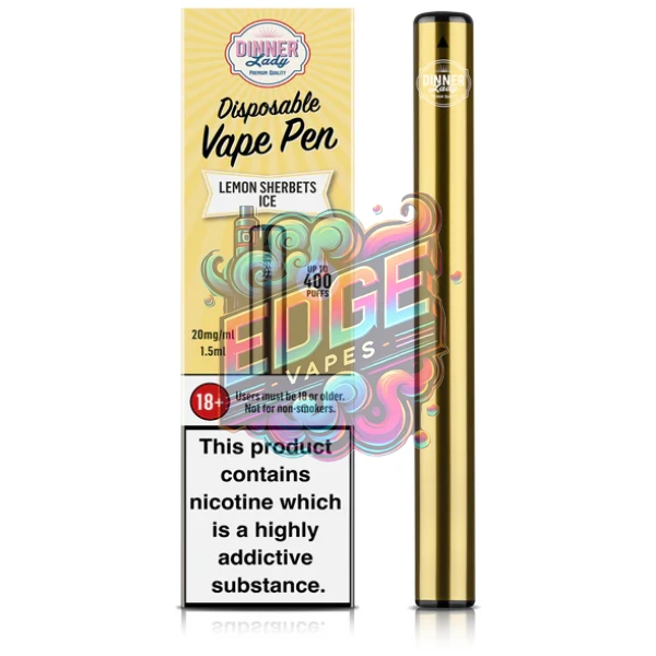 Dinner Lady Lemon Sherberts Ice Disposable Vape Pen