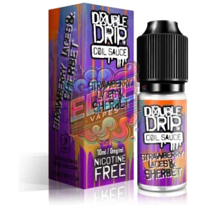 Double Drip Strawberry Laces & Sherbet High-VG E-Liquid 10ml