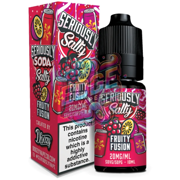 Fruity Fusion Seriously Salty - Soda 10ml Bottle & Box
