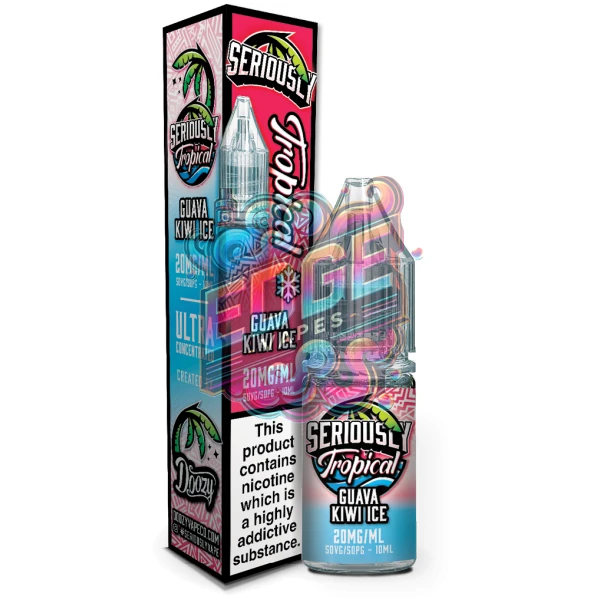 Guava Kiwi Ice Seriously Tropical Salts 10ml Bottle & Box Large