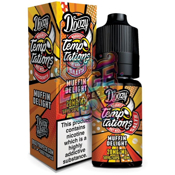 Muffin Delight Doozy Temptations - Salts 10ml Bottle & Box