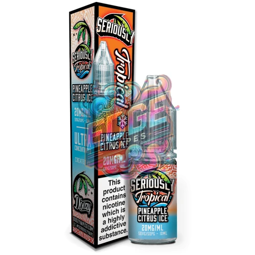 Pineapple Citrus Ice Seriously Tropical Salts 10ml Bottle & Box Large