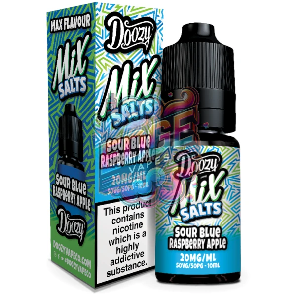 Sour Blue Raspberry Apple Doozy Mix Salts 10ml Large