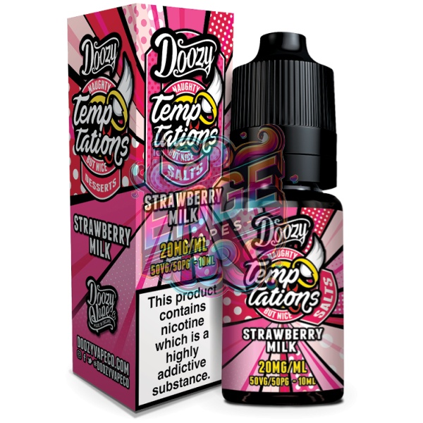 Strawberry Milk Doozy Temptations - Salts 10ml Bottle & Box