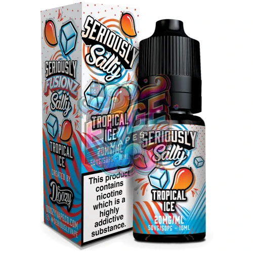 TROPICAL ICE Seriously Fusionz Salty 10ml Bottle & Box Large