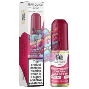 Bar Juice 5000 Strawberry Cherry Raspberry 10ml Nic Salt E-Liquid