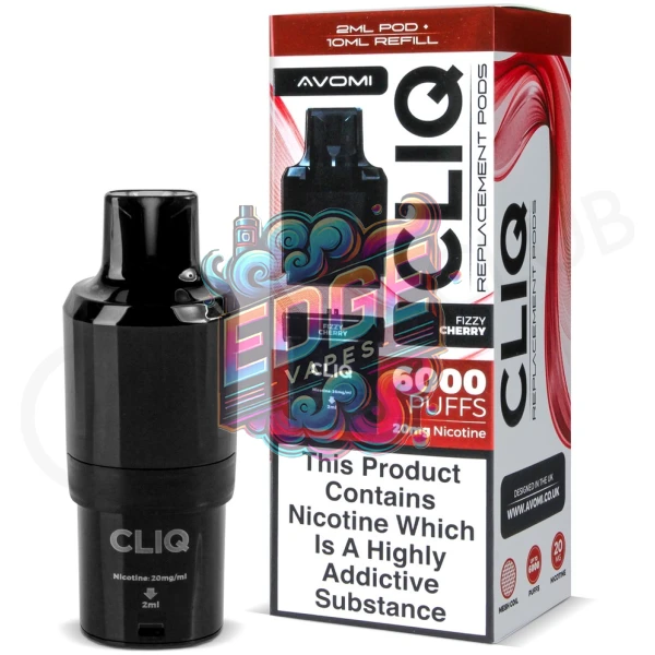 Fizzy Cherry Avomi Cliq 6000 Puff Refill Pack